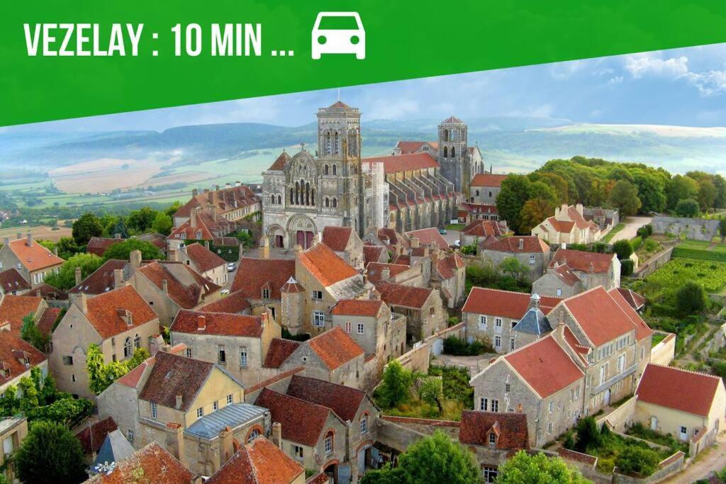 La Fontaine Neuve-Avallon-5 Personnes-1 Chambre-3 Lits-Parking-Wifi Kültér fotó